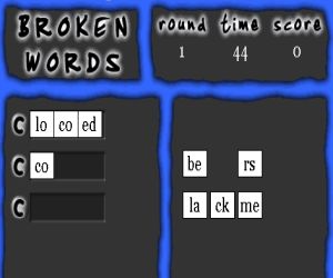 Broken words Game